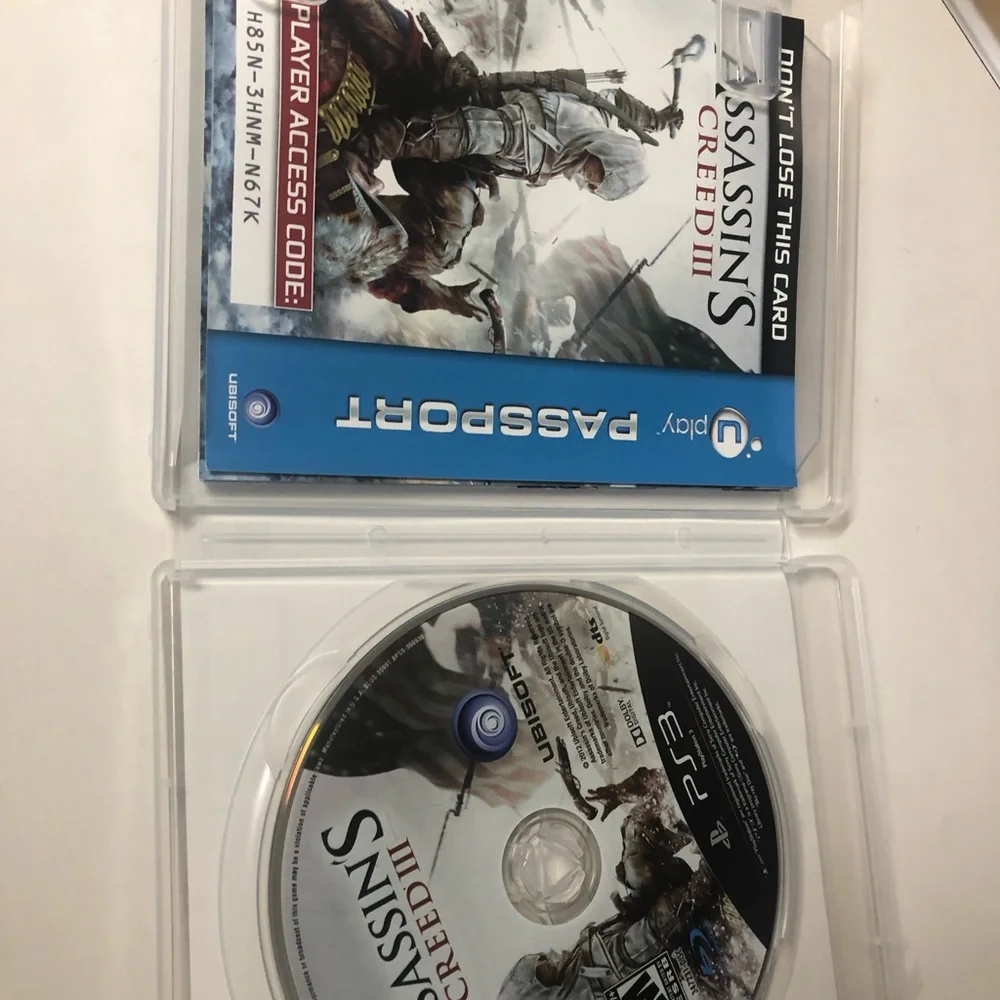 Assassin's‎ Creed III 3 Video Game- Sony PlayStation 3 PS3